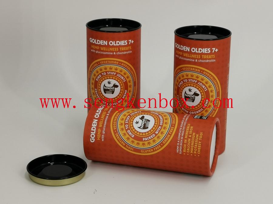 Paper Canister with Metal Lid