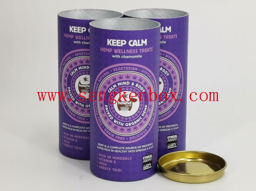 Paper Canister with Metal Lid