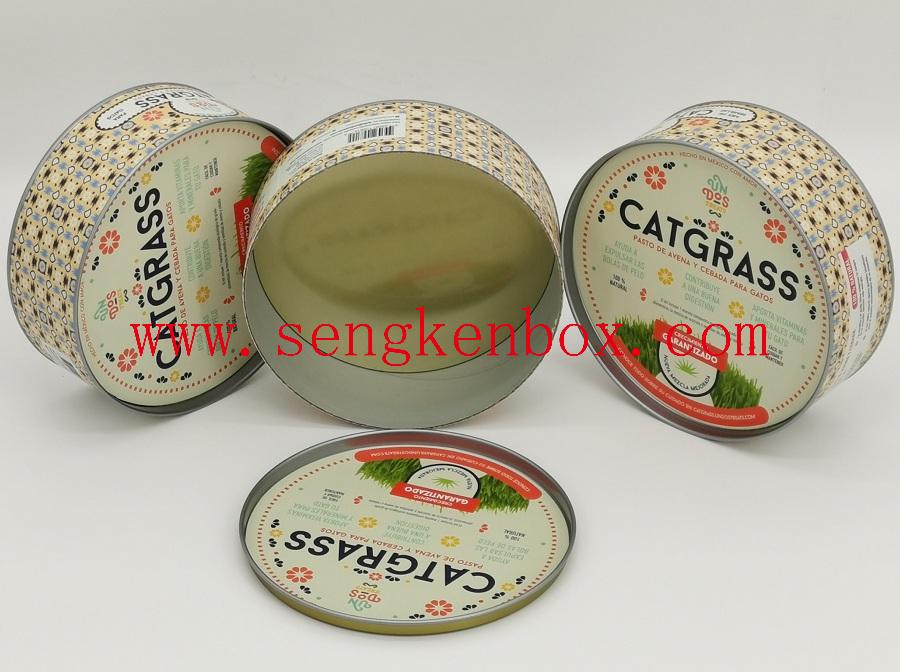 Catgrass Packaging Paper Cans