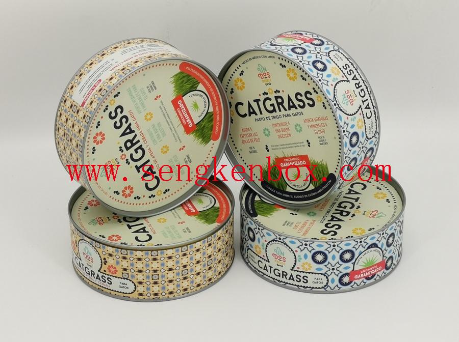 Paper Cans with Flat Metal Top