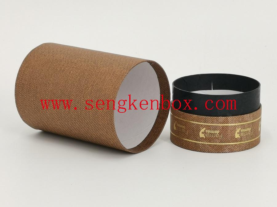 Cylinder Long Lid Paper Perfume Cardboard Tube Box Packaging