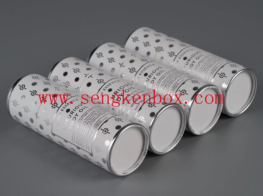 Oil Packaging White Cardboard Tube