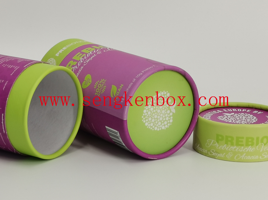 Paper Tube with Green Cap Stamping