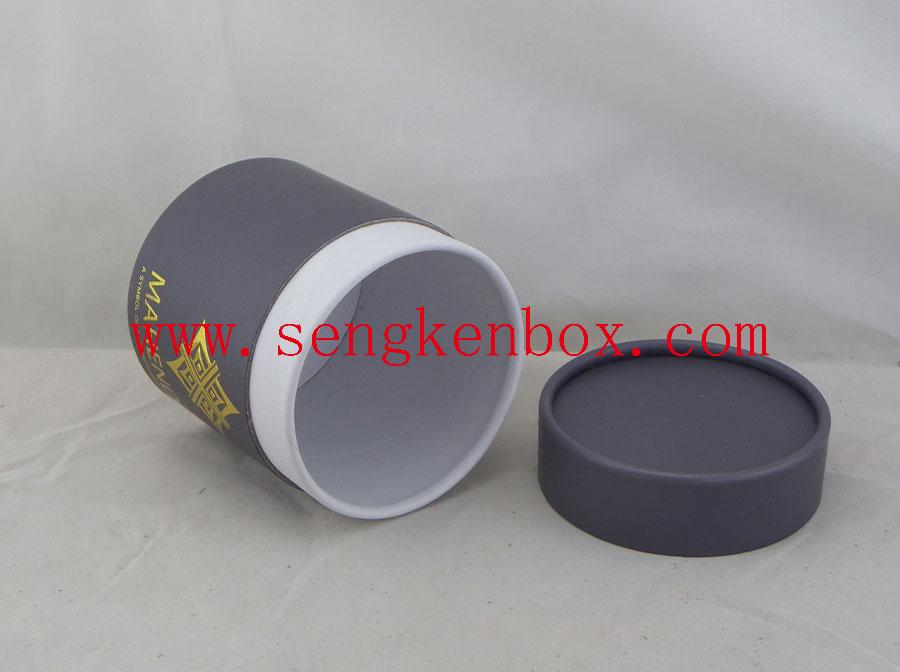 Black Cylinder Paper Tube Packaging