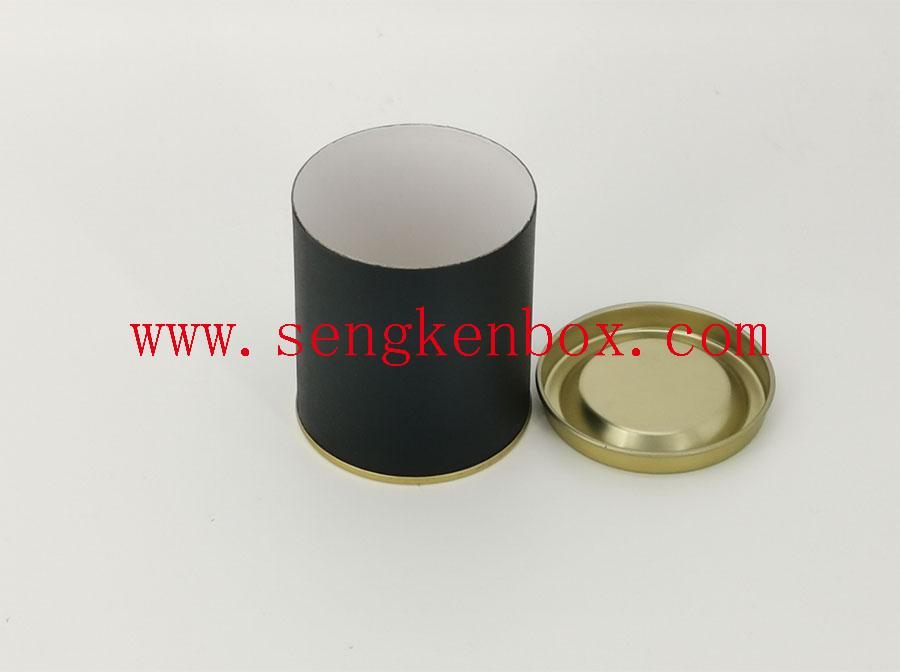 Paper Tube With Inserted Metal Lid