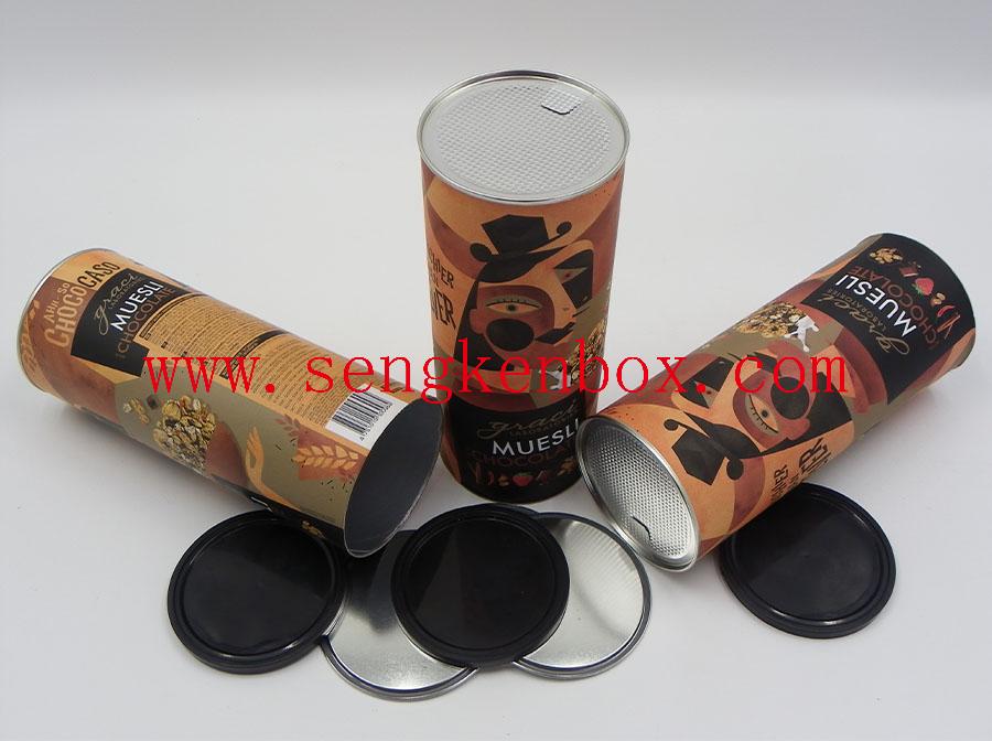 Muesli Chocolate Packaging Paper Cans