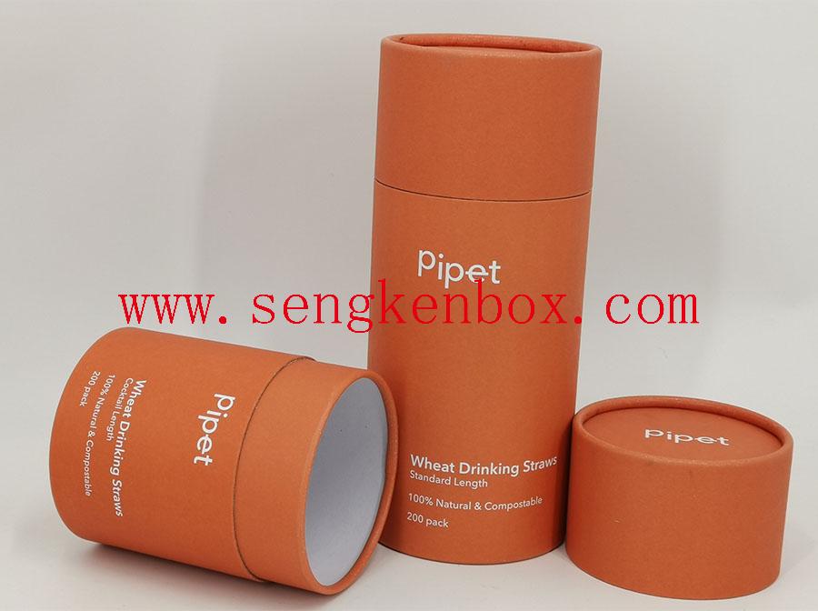 Orange Surface Paper Tube