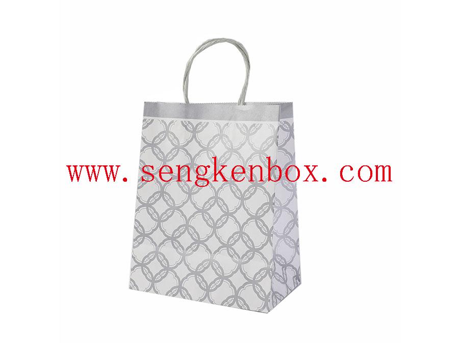 Diamond Check Paper Bag