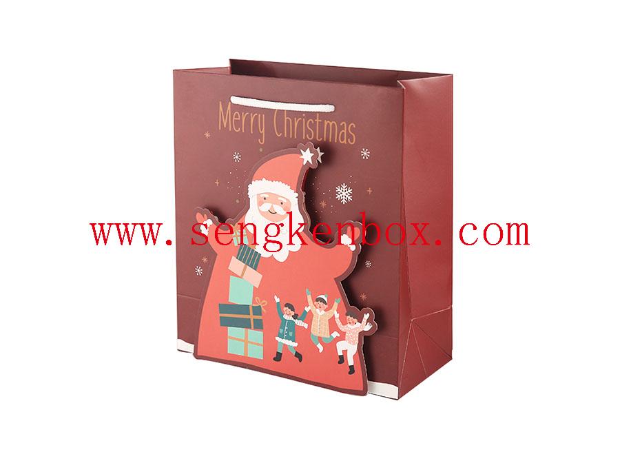 Red Gift Kraft Paper Bag