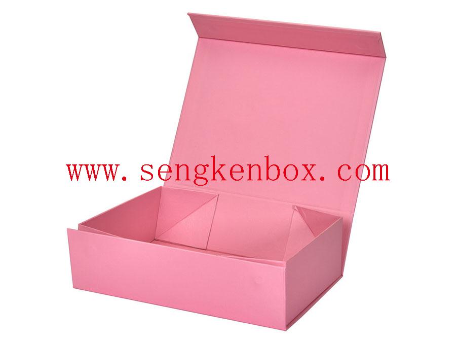 Scatola di carta da imballaggio magnetica rosa