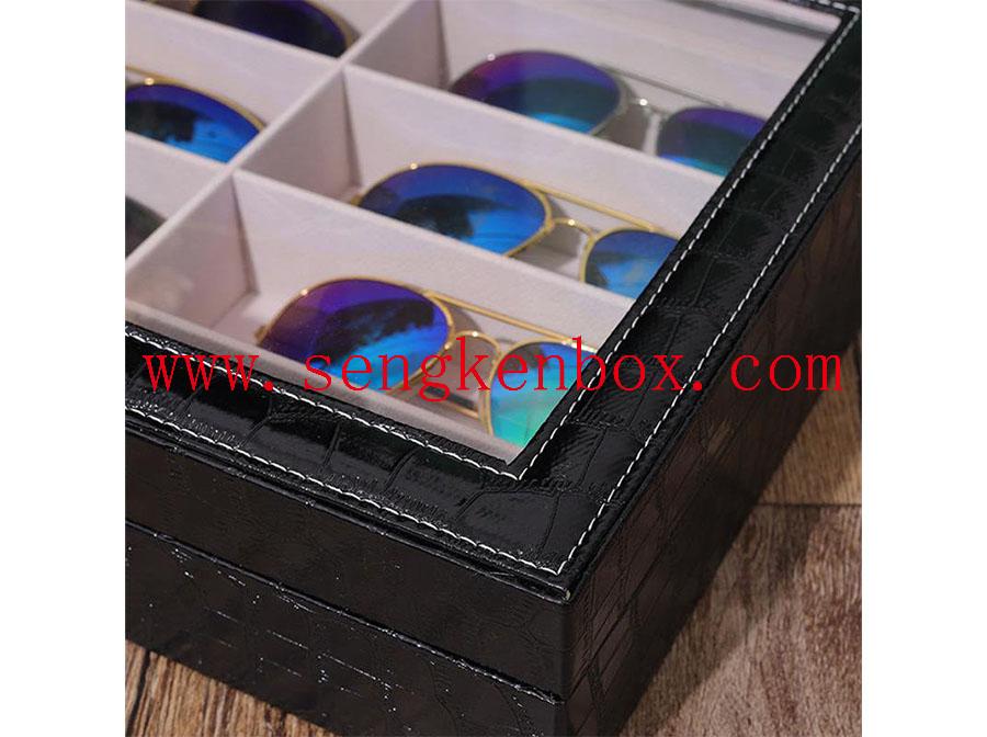 Scatola da collezione per la casa con 8 griglie per occhiali da sole