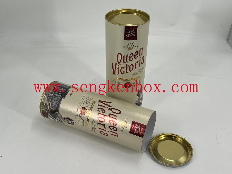 Confezione regalo a tubo tondo cilindrico per bicchiere da vino senza stelo