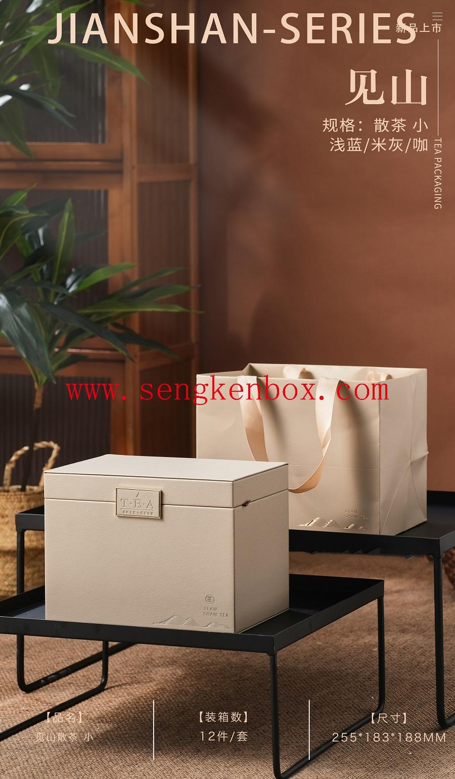 scatola da tè e caffè in bambù