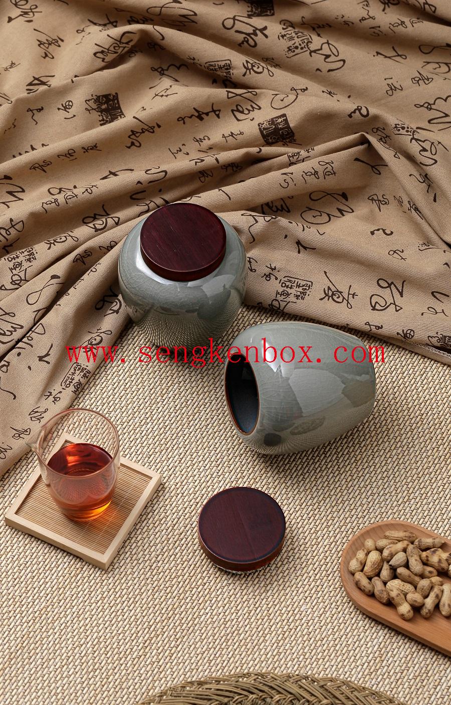 scatola da tè in legno