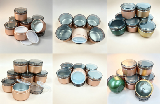 Diamond Pattern Aluminum Tin Jar Diamond Pattern Aluminum Tin Jar