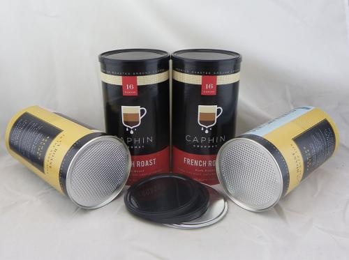French Roast Coffee Packaging Paper Cans