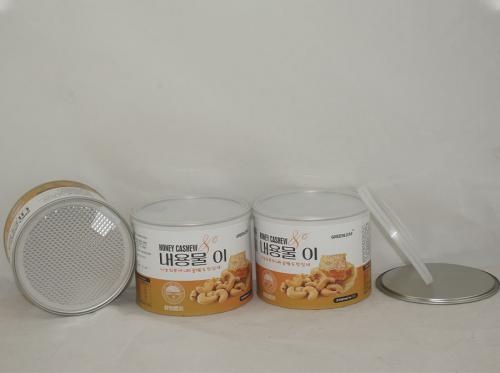 Honey Cashew Food Packaging Paper Cans
