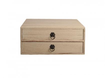 Double Drawer Storage Packaging Wooden Box