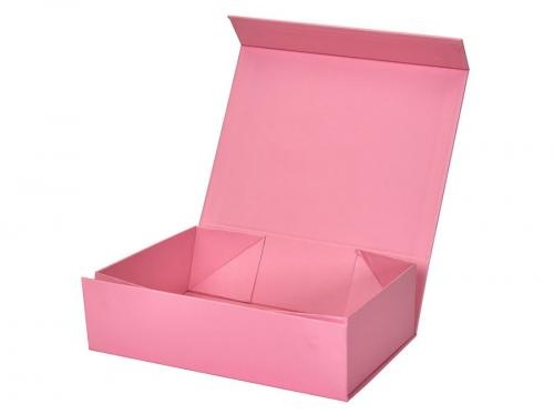 Pink Magnetic Clamshell Foldable Cardboard Box