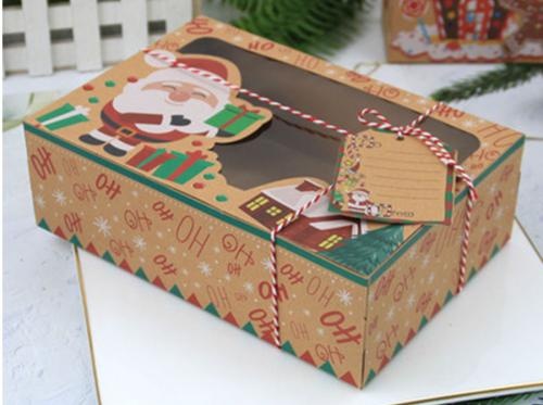 Christmas Dessert Paper Box With Greeting Cards