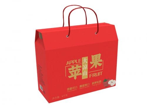 Red Fruit Apple Gift Paper Box