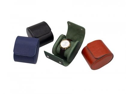 Leather Single Watch Organizer Leather Box