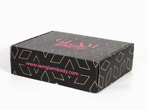 Black Custom Ecommerce Biodegradable Paper Box