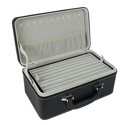 OEM e ODM Luxury PU Leather Velvet Jewelry Box Necklace Ring Gift Packaging in vendita