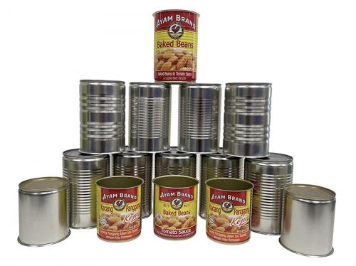 OEM e ODM Round Food Grade Tin Can with Easy Open Lid in vendita