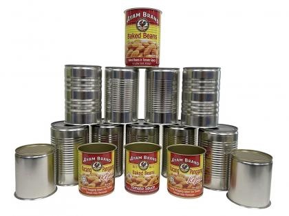 OEM e ODM Round Food Grade Tin Can with Easy Open Lid in vendita