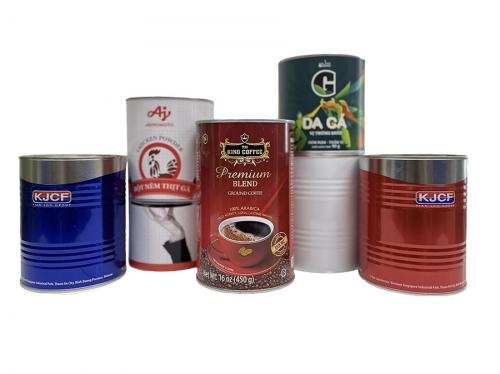 OEM e ODM Seal Coffee Beans Packaging Tin Can with Easy Open Lid in vendita