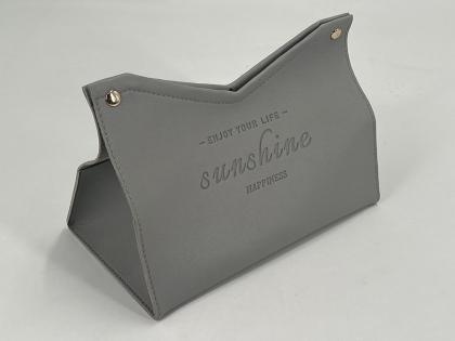 OEM e ODM PU Leather Desktop Tissue Case for Home Office Use in vendita