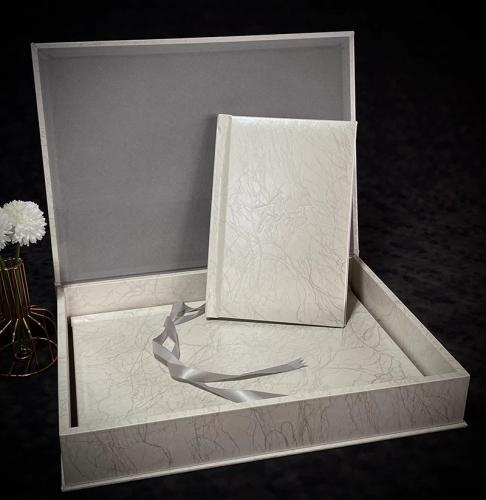 OEM e ODM Two wedding album with high-end gift box in vendita