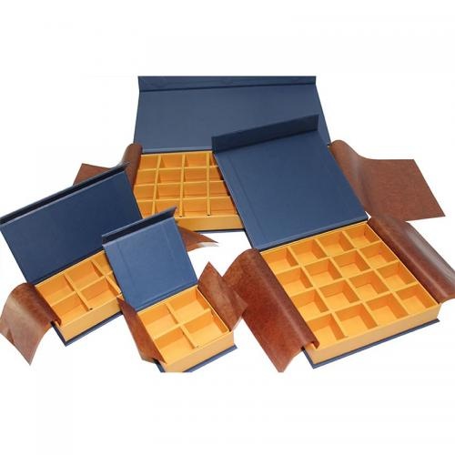 OEM e ODM Magnetic Paper Chocolate Packaging Gift Boxes With Divider Cardboard in vendita