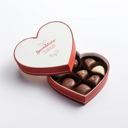 OEM e ODM Heart beart shaped chocolates gift boxes for Valentine's Day in vendita