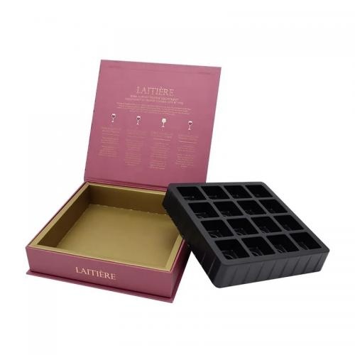 OEM e ODM Custom high-end chocolate gift box with plastic tray in vendita