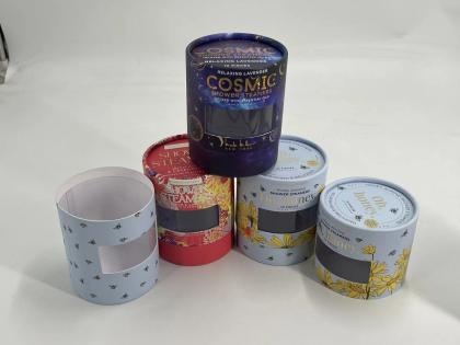 OEM e ODM Round Paper Can Kraft Paper Tea Food Cosmetics Packaging Creative Paper Tube in vendita