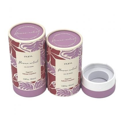 Rolled Edge and Lid Cosmetic Paper Tube