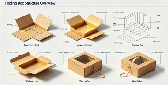  Hidden Magnetic Closure Foldable Box
