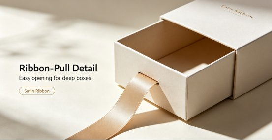  Ribbon‑Pull Drawer Box